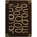 SAFAVIEH Soho Chason Geometric Wool Area Rug Brown/Ivory 3 6 x 5 6