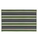 Colonial Mills 2 x 3 Green and Blue Striped Rectangular Area Throw Rug