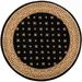 Well Woven Noble 3 11 Black Palace French Traditional Round Area Rug