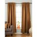 Lined-Brown Rod Pocket Matka Raw Silk Curtain / Drape - 80W x 84L - Piece