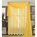 Qutain Linen Solid Viole Sheer Curtain Window Panel Drapes Set of Two (2) 55 x 63 inch Many Colors