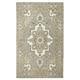 Rizzy Home Alora Decor Makalu Traditional Oriental Medallion rug Off-white Natural Grey 3 x 5 Oriental Stain Resistant Handmade 3 x 5 Indoor