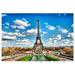 Awkward Styles Paris Canvas Wall Art Paris Cityscape Decor for Office Eiffel Tower Framed Canvas Paris View Prints Morning in France Paris City Canvas Decor French Artwork Stylish Gifts for Art Lovers
