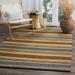 SAFAVIEH Montauk Rothesay Striped Soft Braided Cotton Area Rug Navy/Multi 2 6 x 4