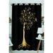 PHFZK Tree Art Window Curtain Illustration of Woman in Woven Wood with Beautiful Tree Window Curtain Blackout Curtain For Bedroom living Room Kitchen Room 52x84 inches One Piece