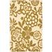 SAFAVIEH Soho Carmel Floral Wool Area Rug Beige/Green 7 6 x 9 6