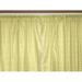 Cotton Eyelet Window Curtains Scalloped Sides (2 Piece Set) 42 Wide Panels Yellow