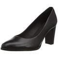 Clarks Women's Kaylin Cara 2 Pump, Black Leather, 8 UK