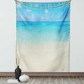 Ocean Decor Wall Hanging Tapestry Paradise Beach in Tropical Caribbean Sea with Fantastic Sky View Calm Beach House Theme Bedroom Living Room Dorm Accessories 40 X 60 Inches by Ambesonne