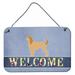 Carolines Treasures BB5510DS812 Afghan Hound Welcome Wall or Door Hanging Prints 8x12 multicolor