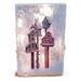 Stony Creek - Frosted Glass - 6 Lit Rectangle Vase - 4 Birdhouses