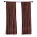 Blackout-Luxury Wine Thermal Velvet Rod Pocket Curtain Panels Drapes with matching tieback-80Wx108L-Piece