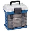 Plano 1364 4-By Rack System 3650 Größe Tackle Box, Premium Tackle Storage, Blau Metallic/Silber.