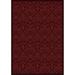 Joy Carpets 1755D-03 Any Day Matinee Damascus Rectangle Theater Area Rugs 03 Burgundy - 7 ft. 8 in. x 10 ft. 9 in.
