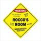 SignMission X-Roccos Room 12 x 12 in. Crossing Zone Xing Room Sign - Roccos