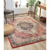 Well Woven Alice Red Traditional Medallion Area Rug 4x6 (3 11 x 5 3 )