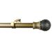 Urbanest 1 Diameter Dovato Curtain Rod 28 -48 Burnt Gold