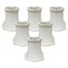 Royal Designs Inc. Decorative Trim Fancy Square Bell Chandelier Basic Shade CS-717WH-6 White 3 x 5 x 4.5 Pack of 6