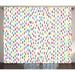 Rain Curtains 2 Panels Set Rainbow Colors of Stylized Raindrop Pattern as Falling Dots Shapes on White Background Window Drapes for Living Room Bedroom 108W X 63L Inches Multicolor by Ambesonne