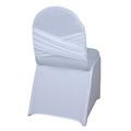 BalsaCircle White Solid Banquet Spandex Stretchable Chair Covers Crisscross Slipcovers