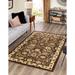 Unique Loom Cape Cod Espahan Rug Brown/Beige 9 10 x 13 1 Rectangle Floral Traditional Perfect For Living Room Bed Room Dining Room Office