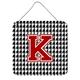 Monogram - Houndstooth Black Wall or Door Hanging Prints