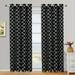 Pair Meridian Room Darkening Thermal-Insulated Grommet Window Curtain Panels ( Set of 2 ) - Black/White - 104x84