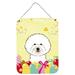 Bichon Frise Easter Egg Hunt Wall or Door Hanging Prints