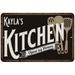 Kayla s Kitchen Sign Metal Wall 16 x 24 Matte Finish Metal 116240019341