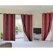 (#72) 1 Panel Burgundy Solid Thermal Foam Lined Blackout Heavy Thick Window Curtain Drapes Bronze Grommets 108 Length