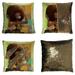 GCKG African Woman Reversible Mermaid Sequin Pillow Case Home Decor Cushion Cover 16x16 inches