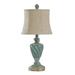Cameron Table Lamp - Distressed Ocean Blue With Light Brown/Cream/Gold - Blue