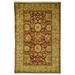 Safavieh Oushak Legacy Hand-knotted Red Wool Rug (9 x 12 ) - 9 x 12 Red/Gold 8 x 10 8 x 10 Living Room Gold Rectangle Hand-Knotted