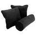 Blazing Needles 3 Piece Solid Twill Decorative Pillow Set