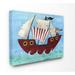 The Kids Room by Stupell Pirate Ship At Sea Canvas Wall Art by Bealook Kids