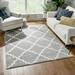 Well Woven Harbor Trellis Grey Quatrefoil Geometric Modern Area Rug 7 10 x 10 6