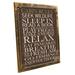 Framed Outdoor Cabin Rules 9 x12 Metal Sign Wall Decor for Farm and Country Hand-Crafted from reclaimed materials