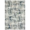 Rizzy Rugs Chelsea Area Rug CHS105 Ivory / Teal Scratches Faded 2 7 x 9 6 Rectangle