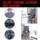 PiccoCasa Jacquard Office Chair Cover Swivel Chair Computer Armchair Protector Steel Blue