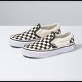 Vans Shoes | Brand New Vans Blk/Wht Checkerboard Slip On | Color: Black/White | Size: 2.5 K