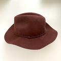 J. Crew Accessories | J.Crew Burgundy Wool Fedora Hat | Color: Red | Size: Os