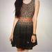 Free People Dresses | Free People Leopard Print Dress Fit N Flare | Color: Black/Brown | Size: 4