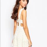 Free People Dresses | Free People Poppy Ivory Lace Mini Tea Dress | Color: Cream | Size: L