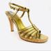 Coach Shoes | Coach Gold Ankle Strap Sandals Shoes Size 7.5 | Color: Gold | Size: 7.5