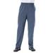 Men's Big & Tall Fleece Open-Bottom Sweatpants by KingSize in Heather Slate Blue (Size L)