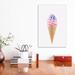 East Urban Home Pink Ice Cream by Sisi & Seb - Photograph Print Canvas in Blue/Brown/Pink | 18 H x 12 W x 1.5 D in | Wayfair