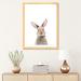 East Urban Home Baby Bunny by Sisi & Seb - Graphic Art Print Paper/Metal in Gray/Pink | 32 H x 24 W x 1 D in | Wayfair