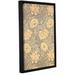 Langley Street® Gloversville Chrysanthemum Wallpaper Design, 1876' Framed Graphic Art on Wrapped Canvas Metal in Gray | 48 H x 32 W x 2 D in | Wayfair