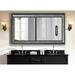 Trent Austin Design® Harrogate Modern & Contemporary Bathroom/Vanity Mirror in Gray/Black | 70.5 H x 37 W x 1.125 D in | Wayfair