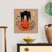 The Holiday Aisle® Graphic Halloween I by Victoria Barnes - Painting Print on Canvas in Green | 20 H x 20 W x 1.25 D in | Wayfair